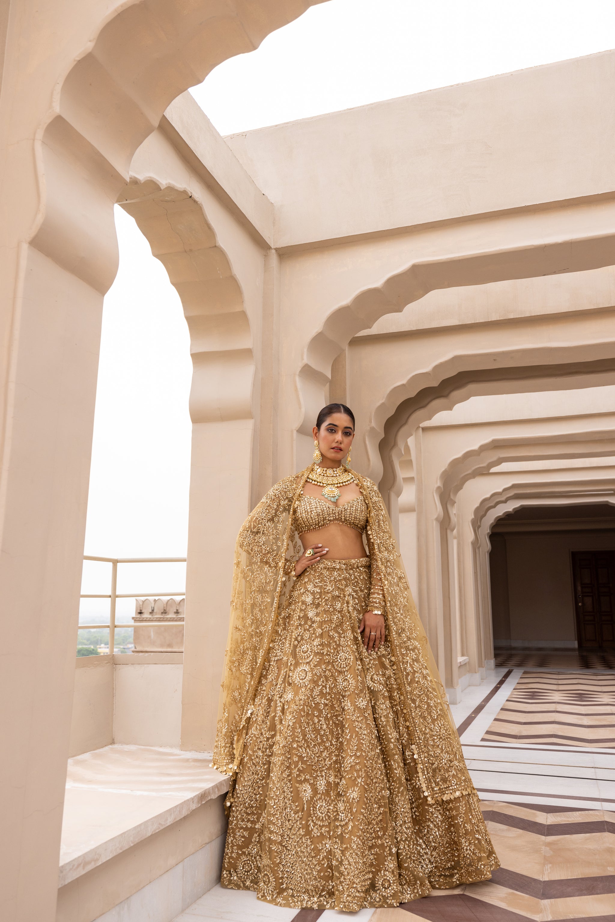 slim fit dress slacks Buy Farida Metallic Gold Hand Embroidered Lehenga