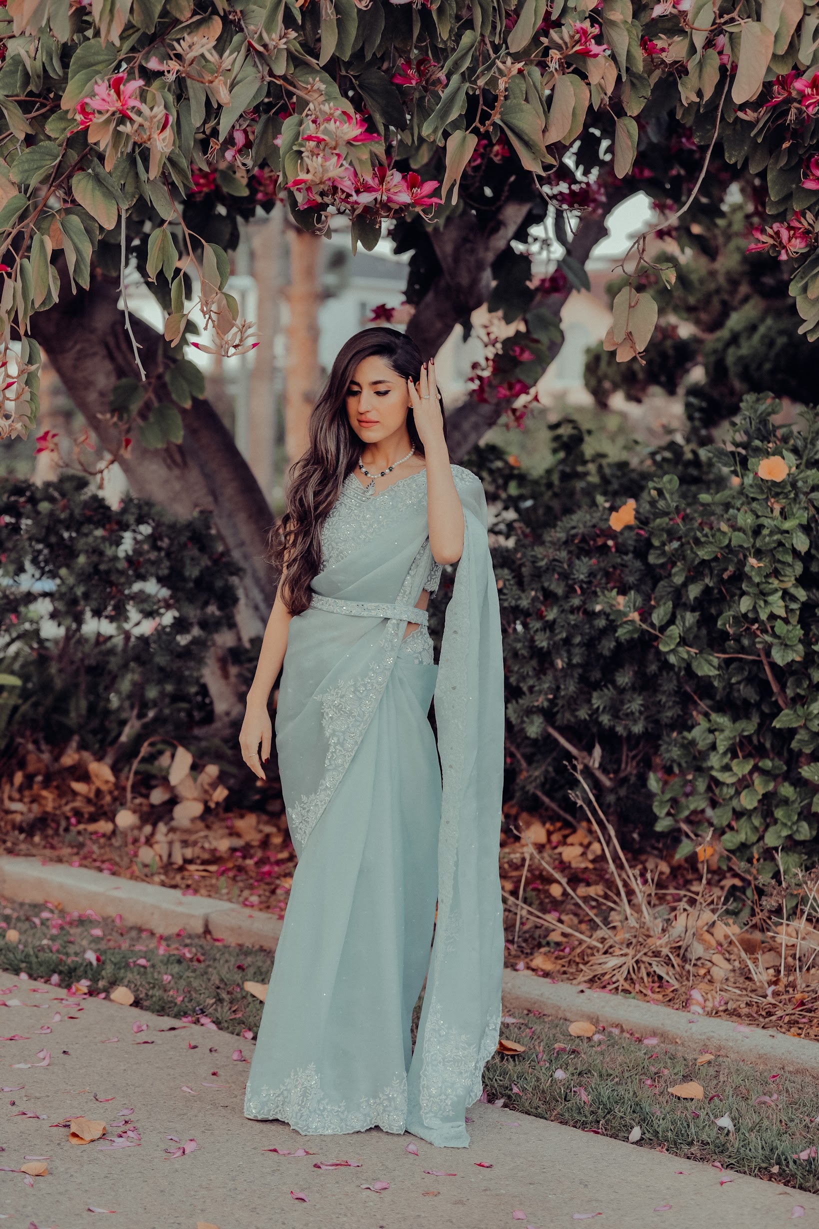 Athena in powder blue