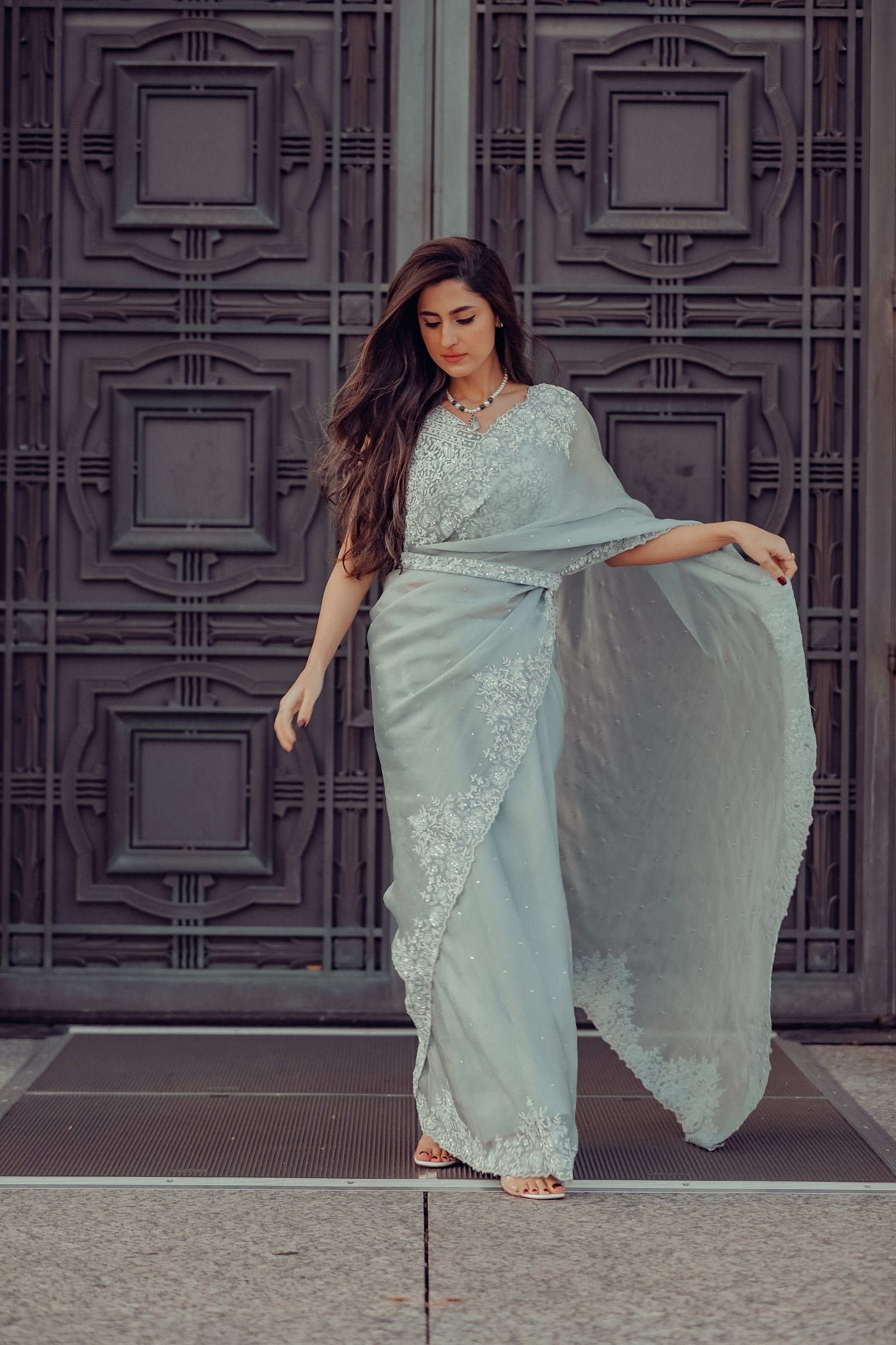 Athena in powder blue