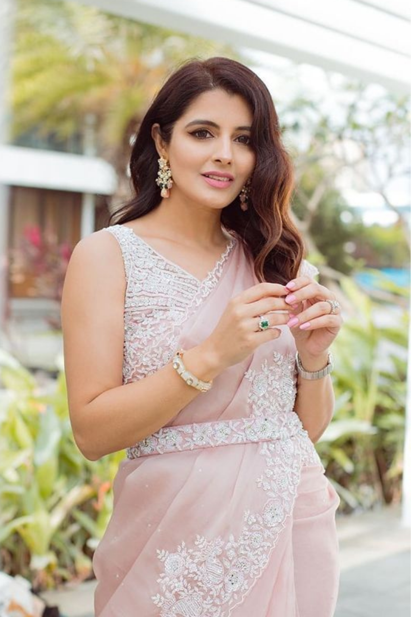 Athena in blush pink