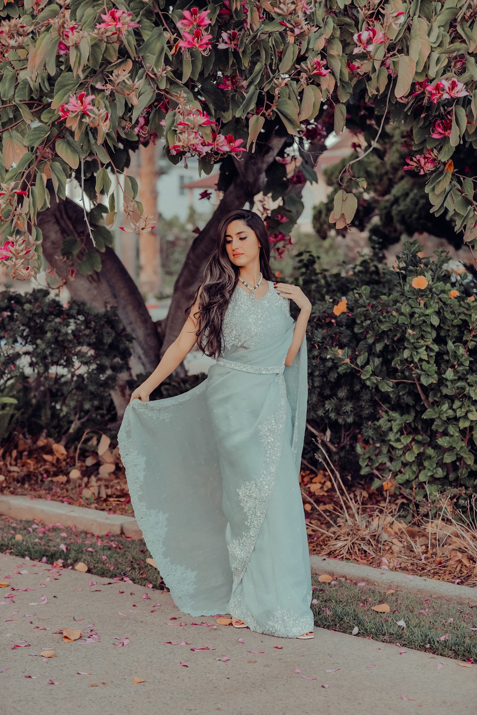 Athena in powder blue