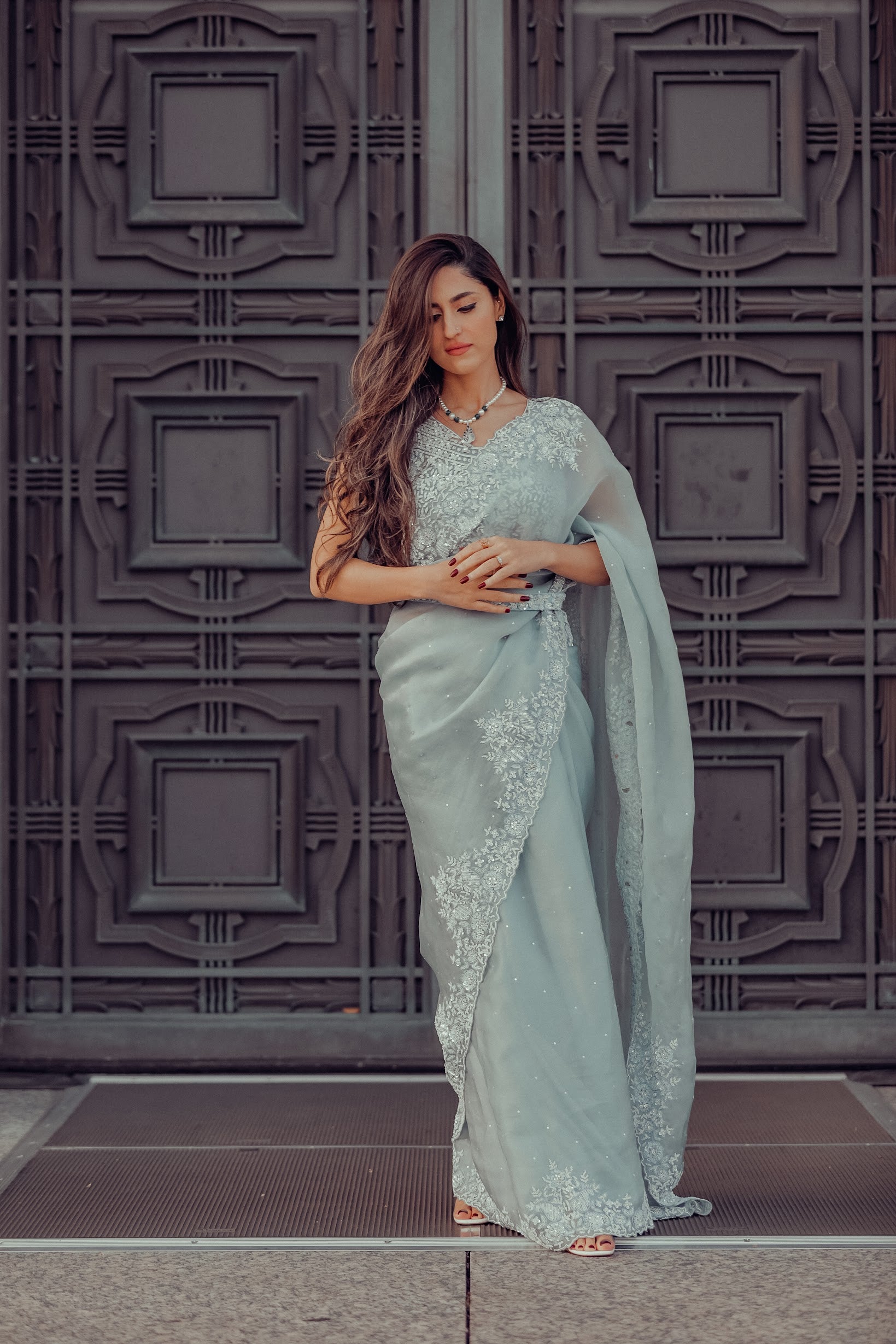 Athena in powder blue