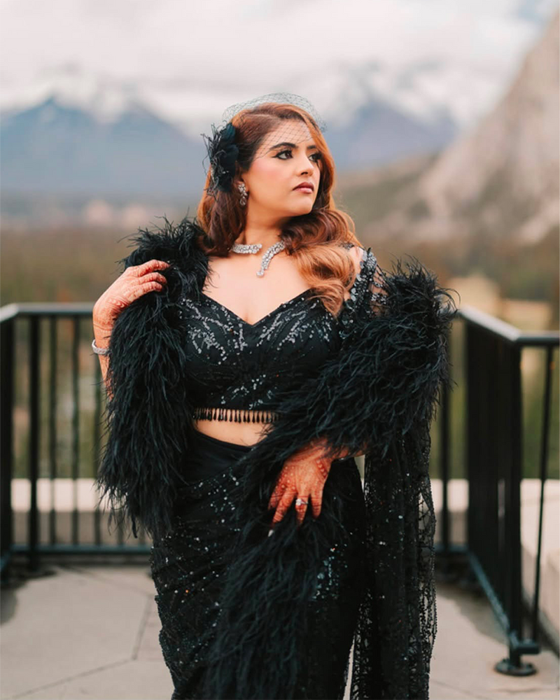 Anu Upadhyay wearing the Falak