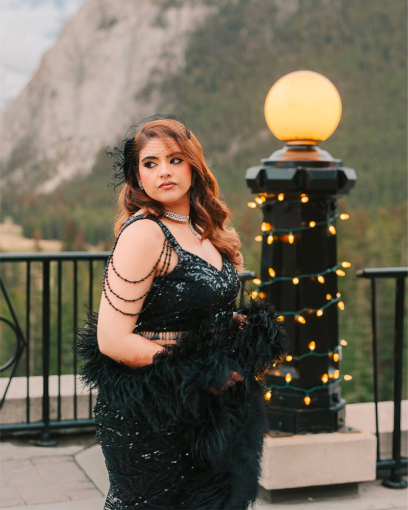 Anu Upadhyay wearing the Falak
