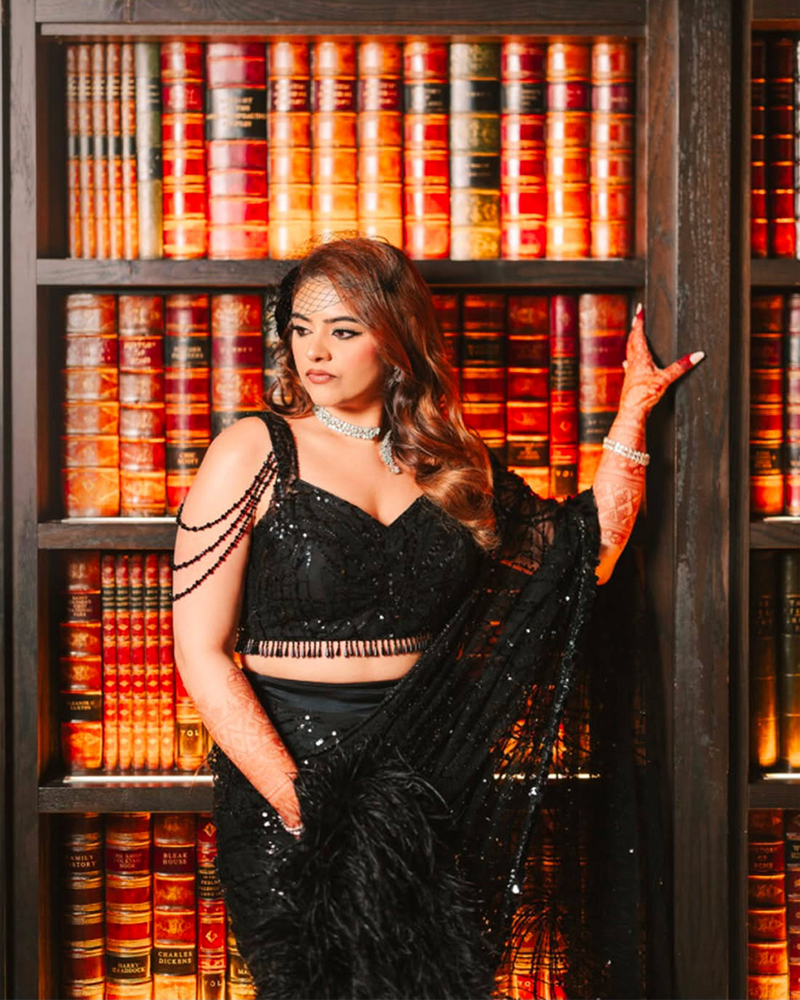 Anu Upadhyay wearing the Falak