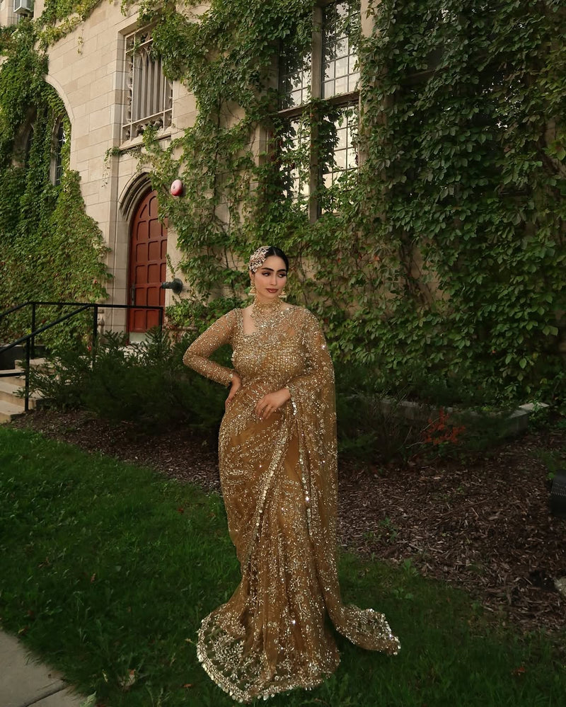 Ayesha Sukhera wearing the Maristela