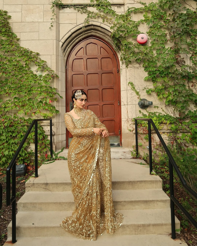 Ayesha Sukhera wearing the Maristela