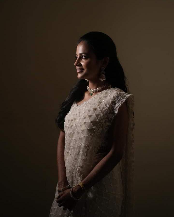 Chandralekha Kesireddy wearing the Ruhma