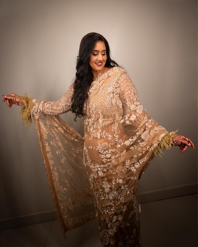 Dharani Aningi wearing the Sabah