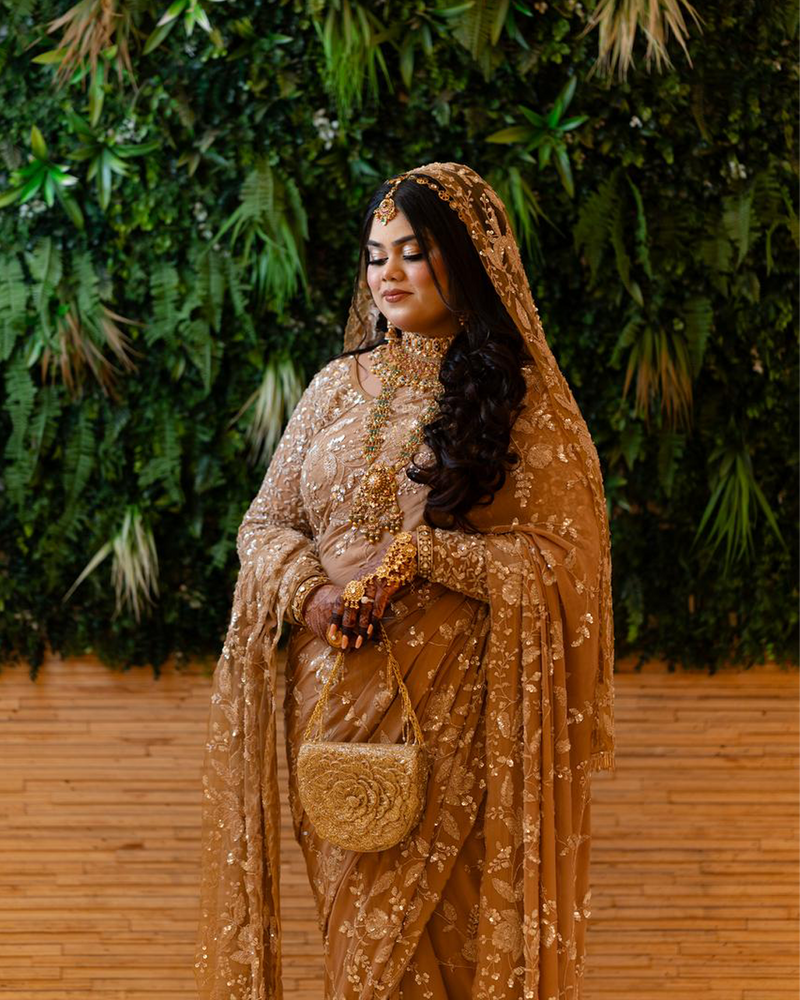 Farhin Ali wearing the Malaika
