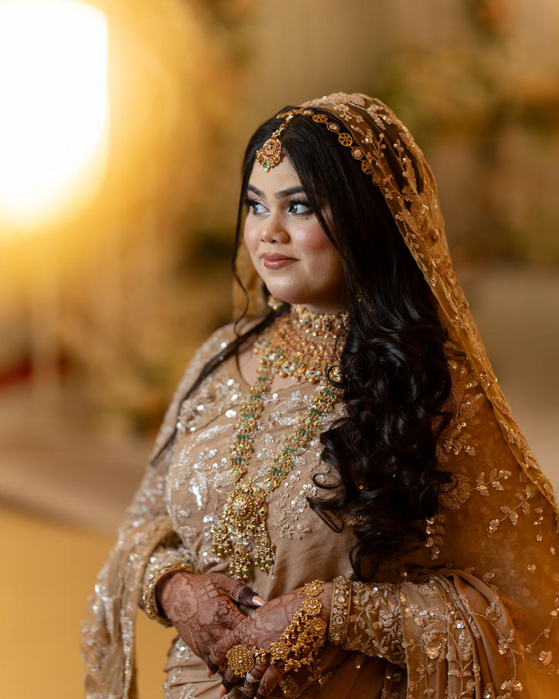 Farhin Ali wearing the Malaika