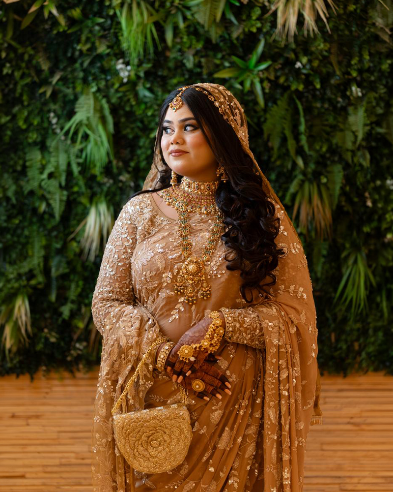 Farhin Ali wearing the Malaika