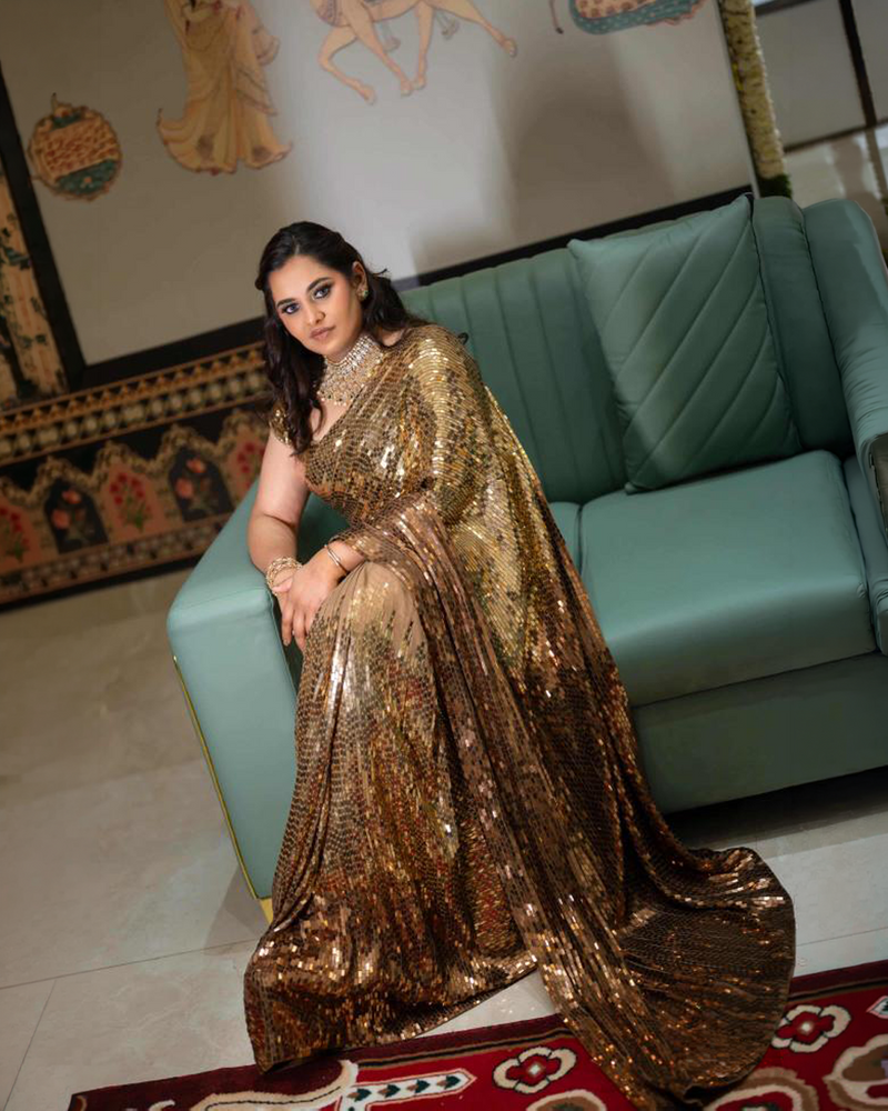 Gayatri Reddy wearing the Lucia