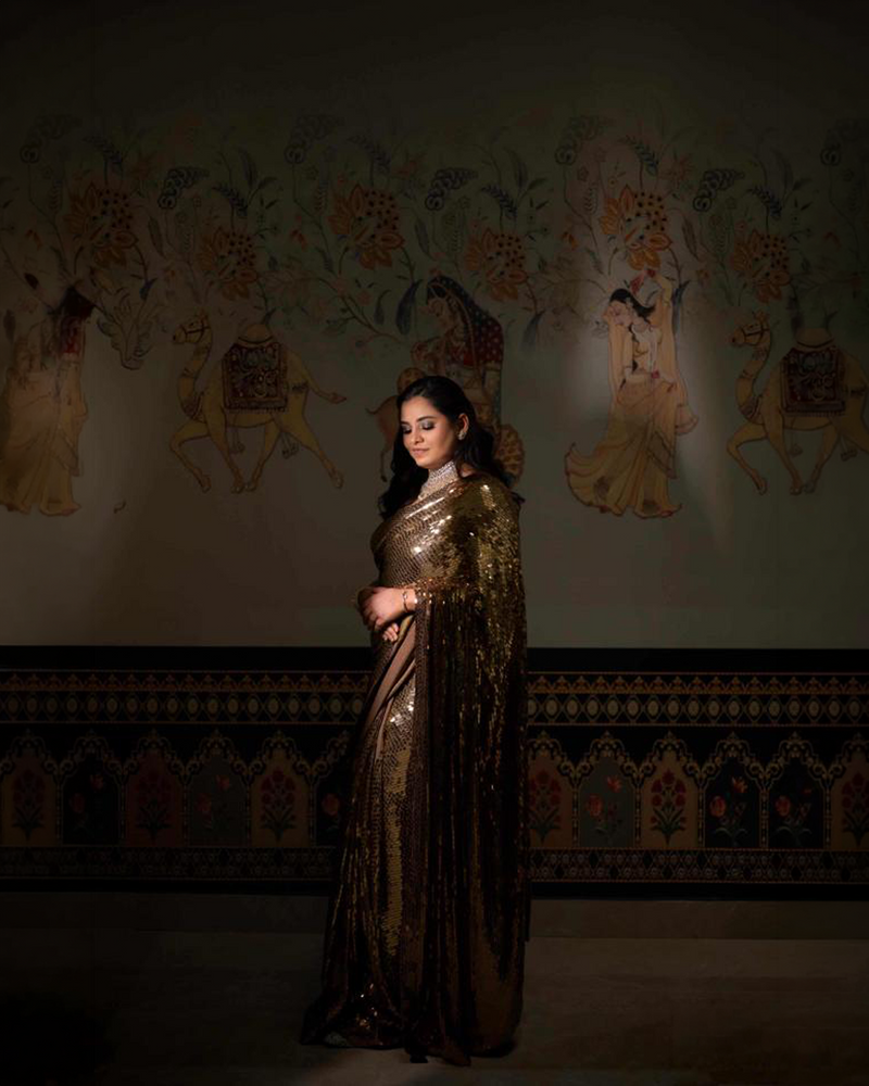Gayatri Reddy wearing the Lucia