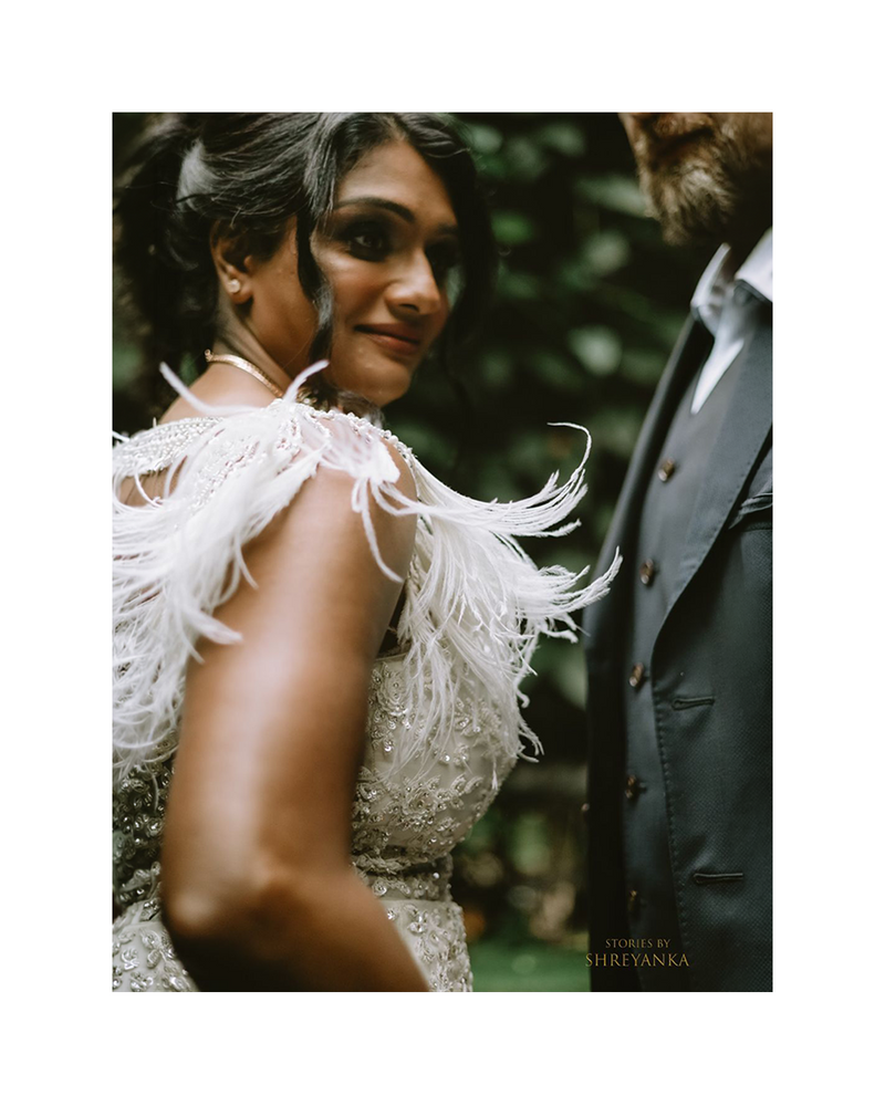 Kavitha Rudrappa wearing the Flora