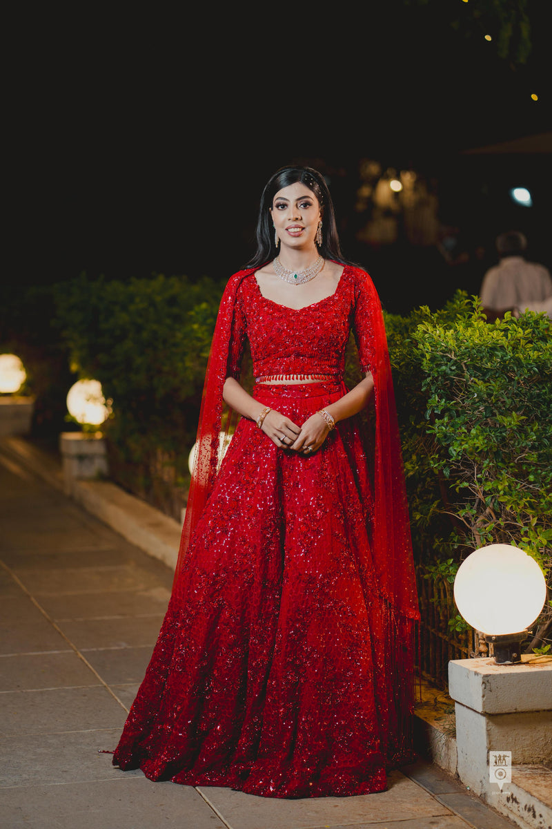 Lekha Maganti wearing the Nargis