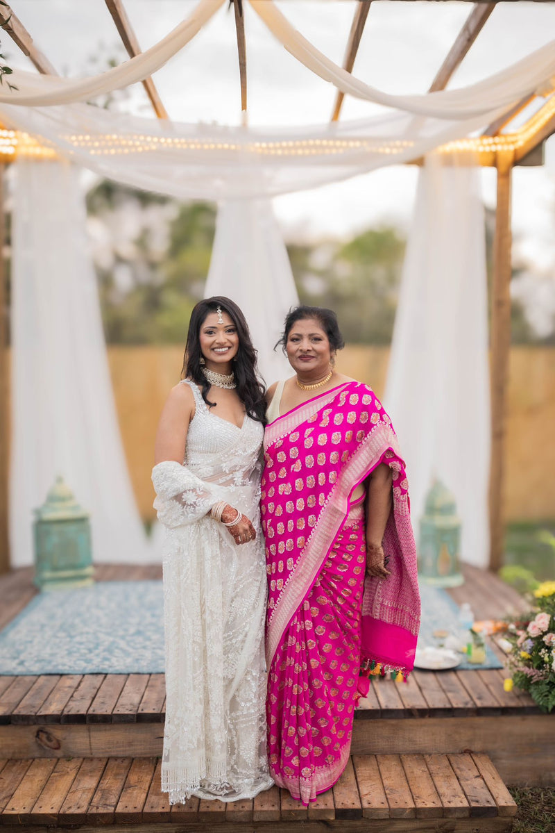 Natasha Kulkarni wearing the Cassie in Ivory