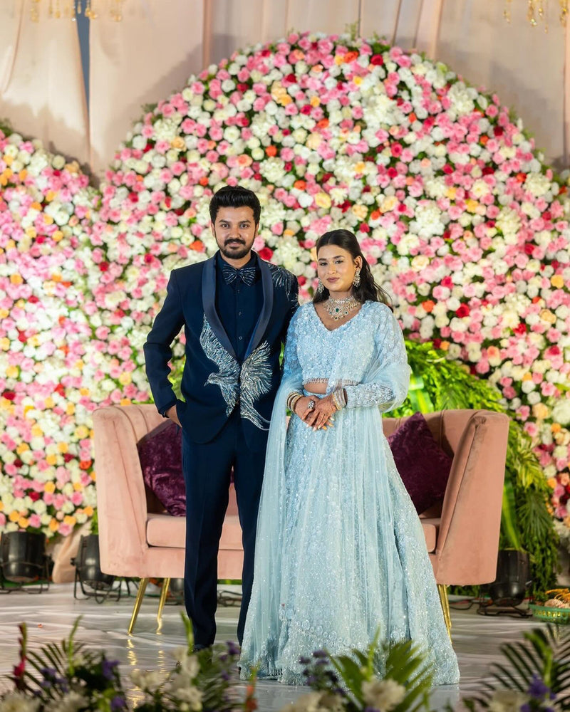 Neha Thimmareddy wearing the Nargis