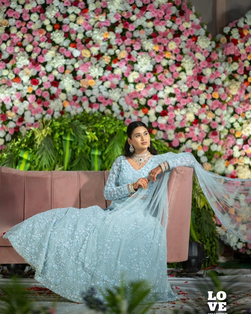Neha Thimmareddy wearing the Nargis