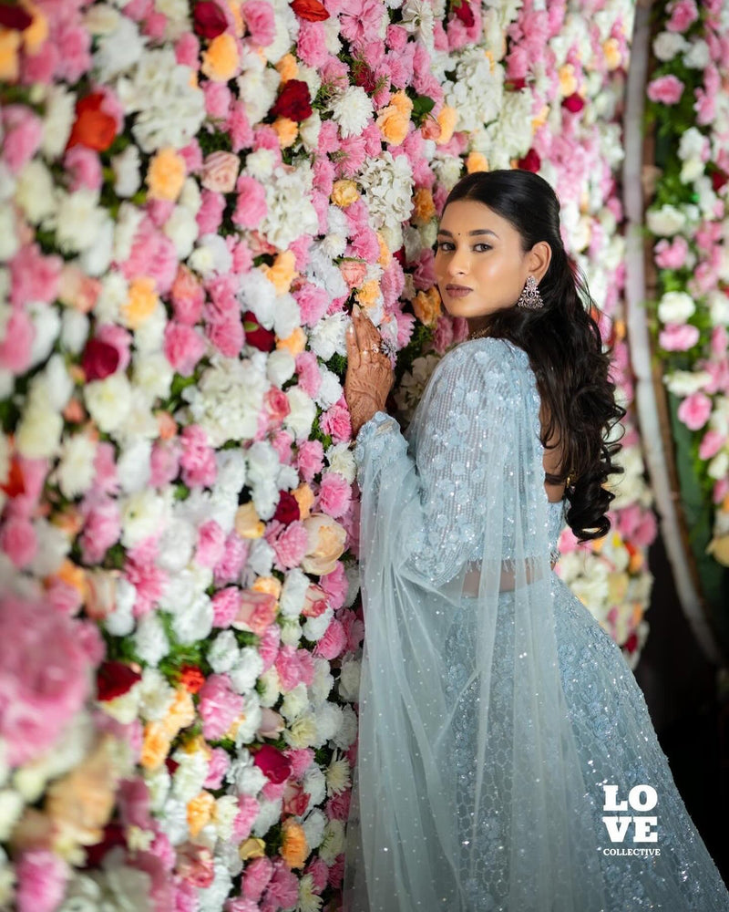 Neha Thimmareddy wearing the Nargis