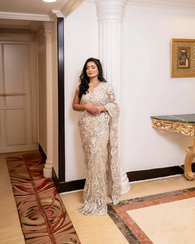 Pearl A Prabal wearing the Aurelia