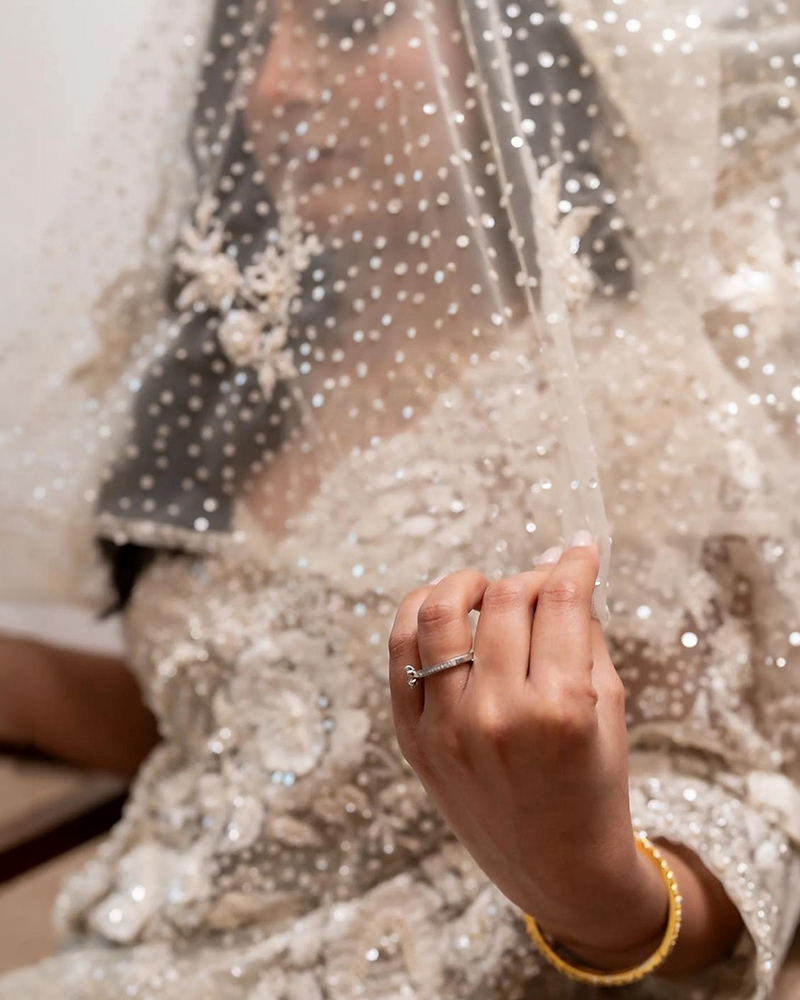 Pearl A Prabal wearing the Aurelia