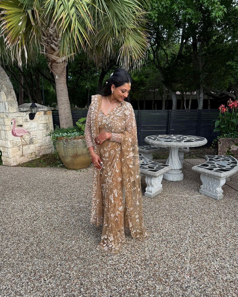 Priya Patel wearing the Malaika
